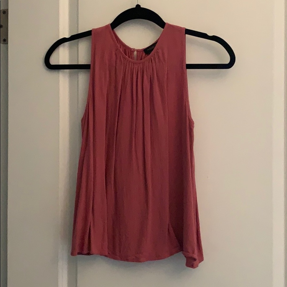 Ann Taylor mauve sleeveless blouse